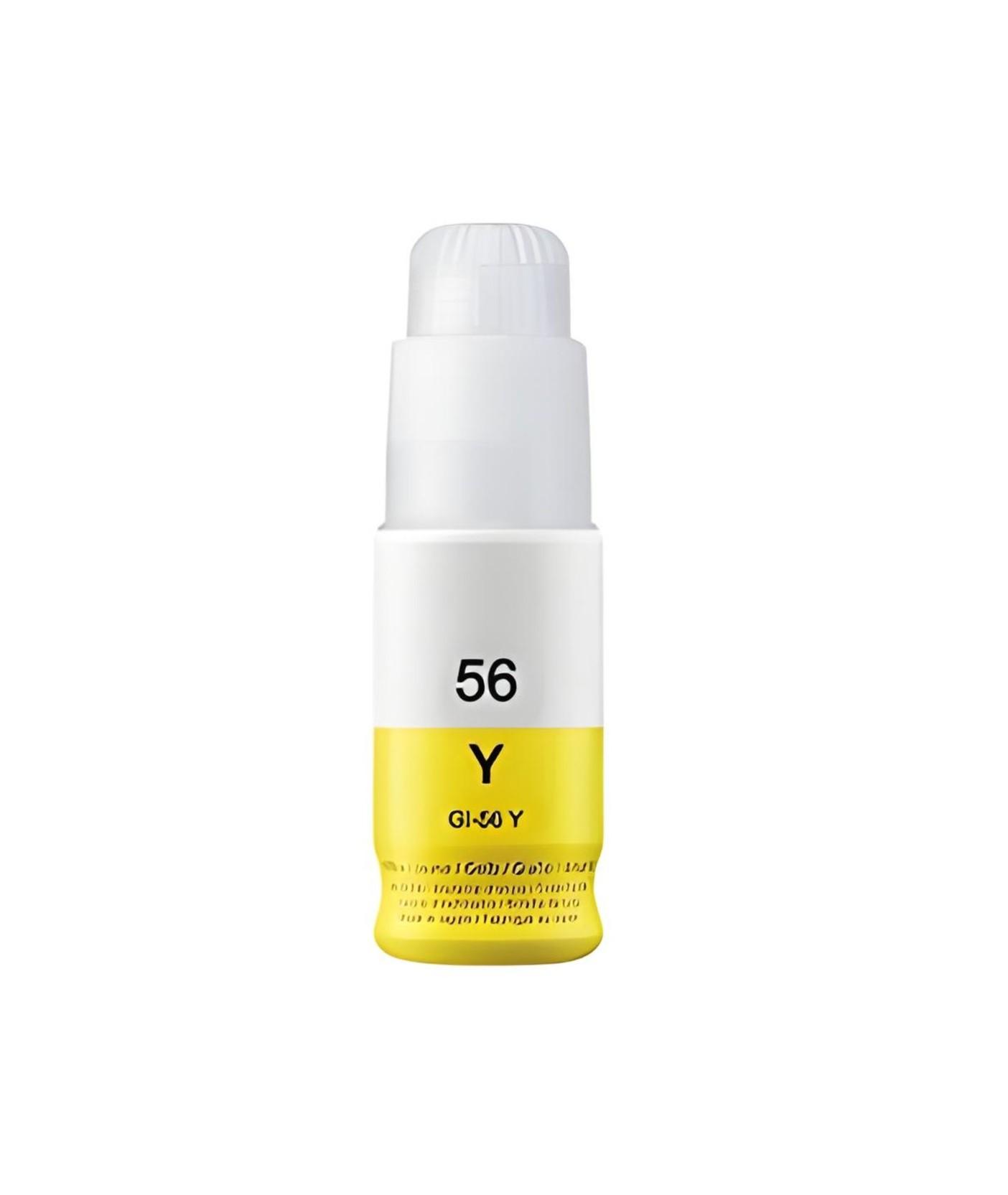 1 Compatible Canon Yellow Ink Bottle (GI-56Y)